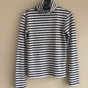 Zara Striped Longsleeve Turtleneck Top